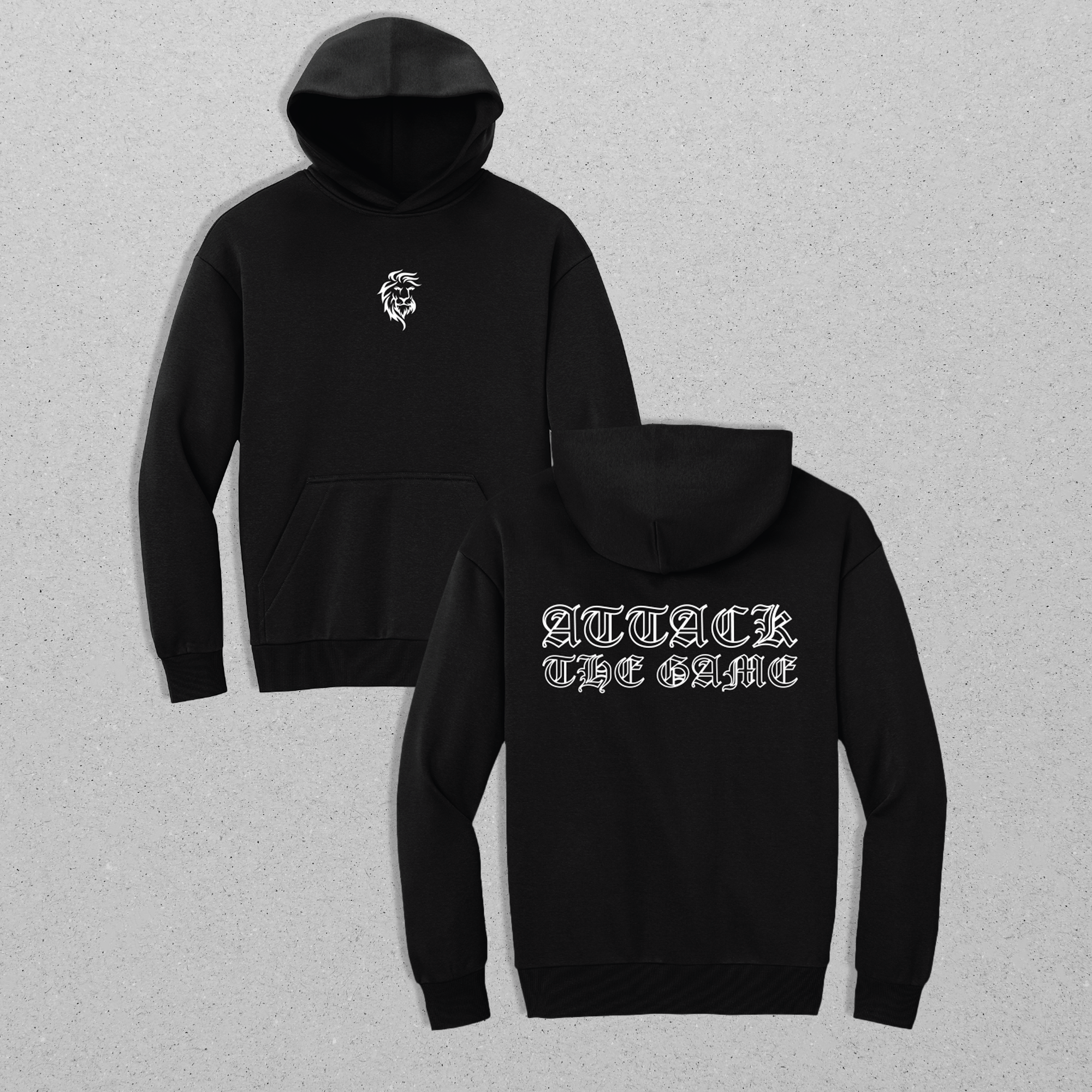 Attack The Game - Gothic Heavyweight Hoodie