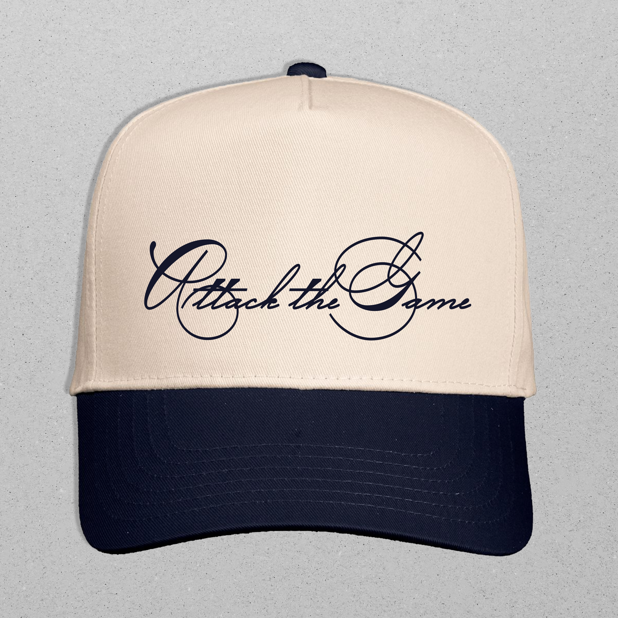 Attack The Game - Script Embroidered Trucker Cap