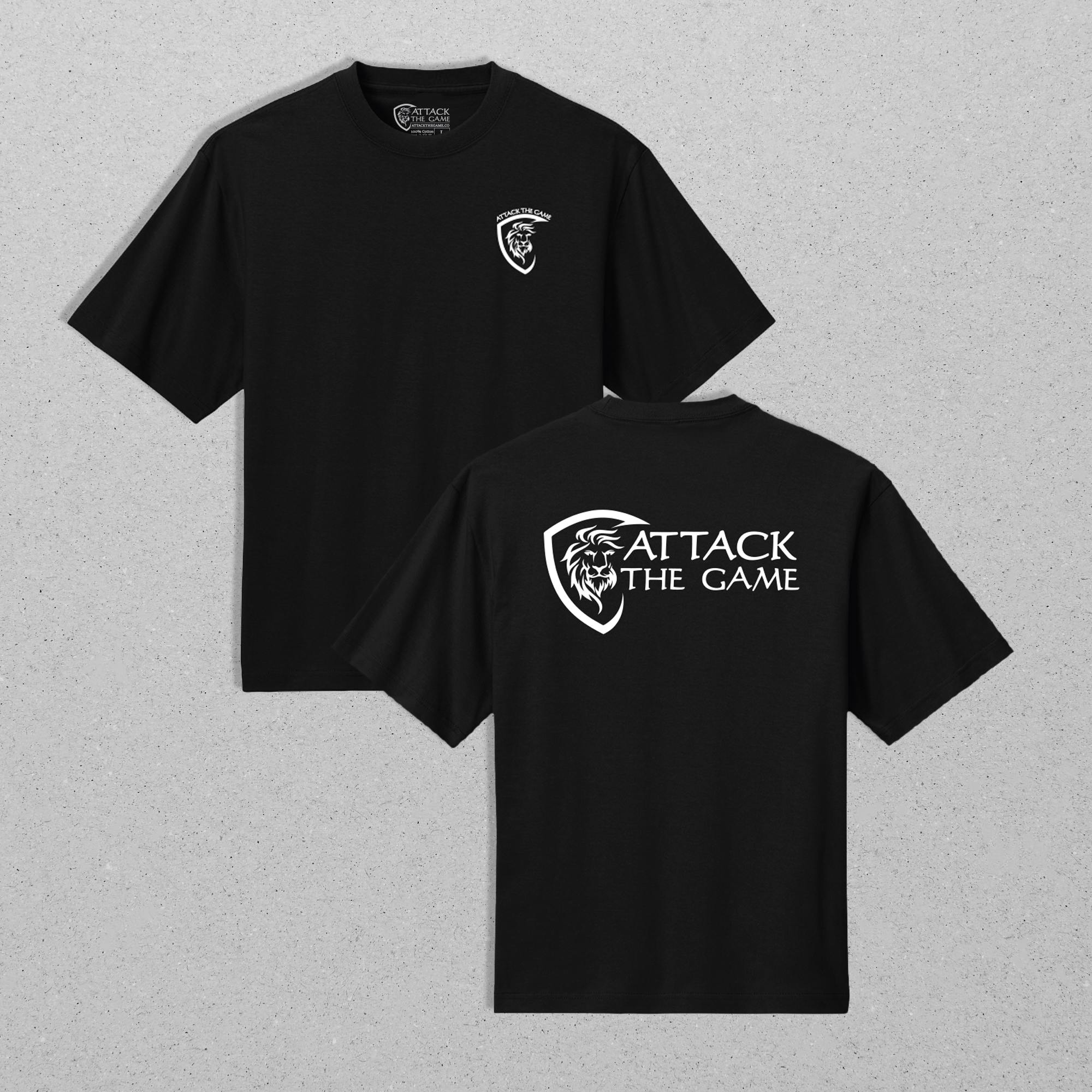 Attack The Game - Lion Staple Oversized Tee